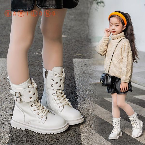 

boots bamilong autumn british style kids soft bottom fashion children' short toddler girls combat y381, Black;grey