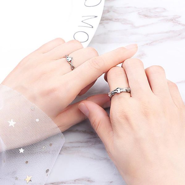 

yada zircon silver color princess crown ring for men&women lovers couples ring wedding jewelry valentine's day ring rg200007 jllyln