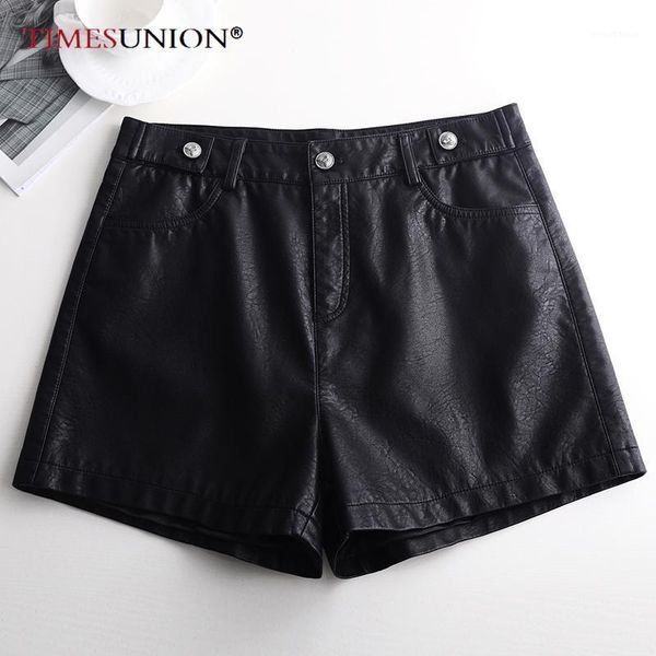 

spring autumn women shorts korea style plus size 5xl 4xl short pants mid waist pu leather shorts black casual pants1, White;black