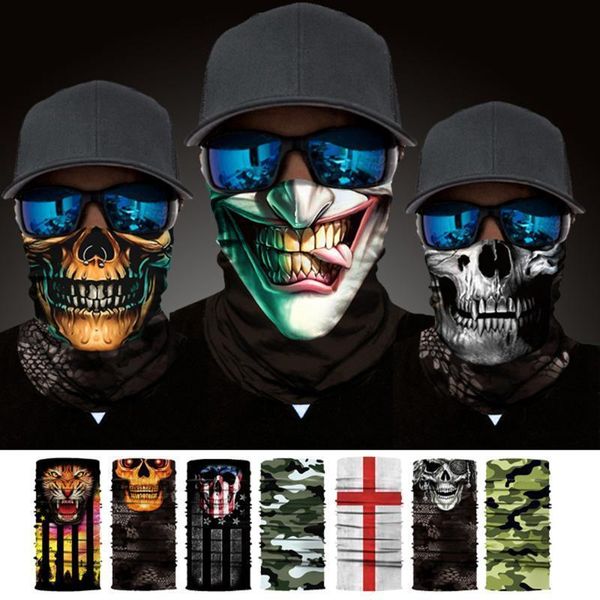 

1pc face magic printed men anti-uv multi-color bandana women mask neck cover summer multifunctional scarf cycling accessories