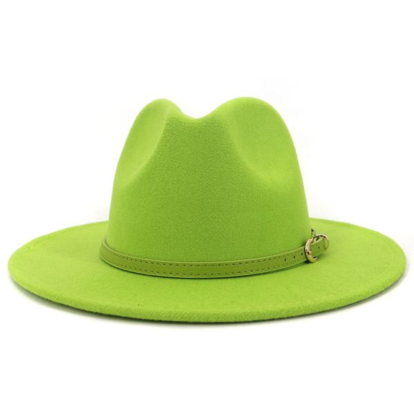 

20 мода outer lime green inner rosy заплатки женщин широкий брим фетровые шляпы lady панама vintage унисекс fedora hat cap джаз  xl, Blue;gray