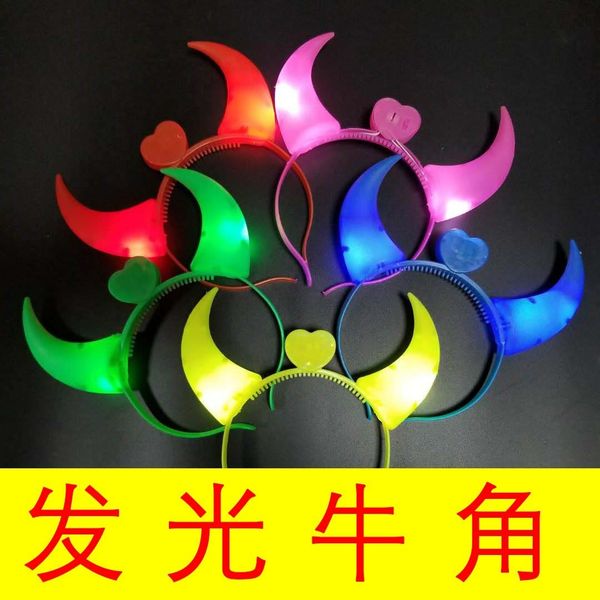 

световой horn мигающий светодиодный оголовье halloween party bar cosplay реквизит поставки маска