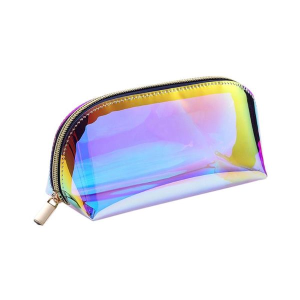 

fashion cosmetic bag women makeup case transparent beauty organizer pouch female jelly bag lady make up pouch