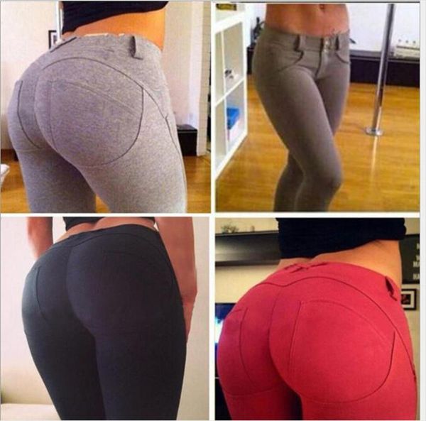 

s  women low waist pants push up hip solid trousers for women fashion elastic leggings adventure time for girl, Black