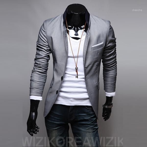 

blazer men 2017 new brand men's clothing blazer outerwear suit fitness casual suits men blazers jacket coats for1, White;black