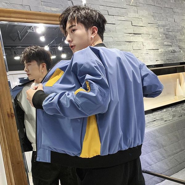 

jacket 2020 spring and summer clothes male new fashion pattern even hat loose coat leisure handsome student windbreaker hip hop1, Black;brown