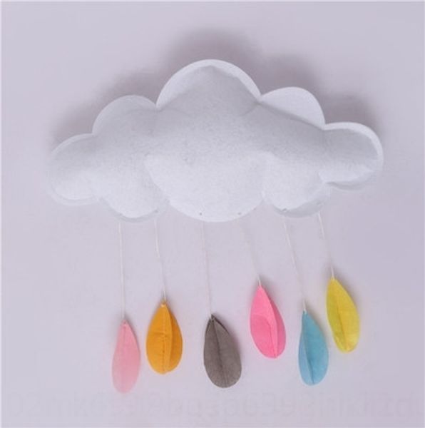 

mirfq детских палаток аксессуары домой нетканые ручное облако и капля дождь nonaccessories ткань не тканые украшения искусства висит decorat