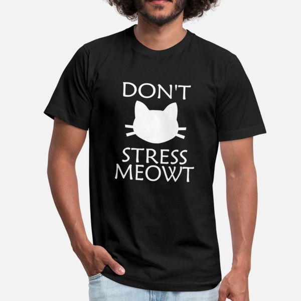 

не стресс meowt - идея подарка t shirt top kawaii новейшие tracksuit фуфайки hoodie