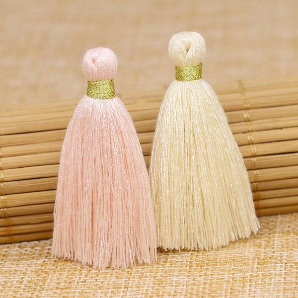

30pcs golden silk tieback tassel fringe pendant diy craft tassels dress curtains decor accessories earrings jewelry components h jllkup