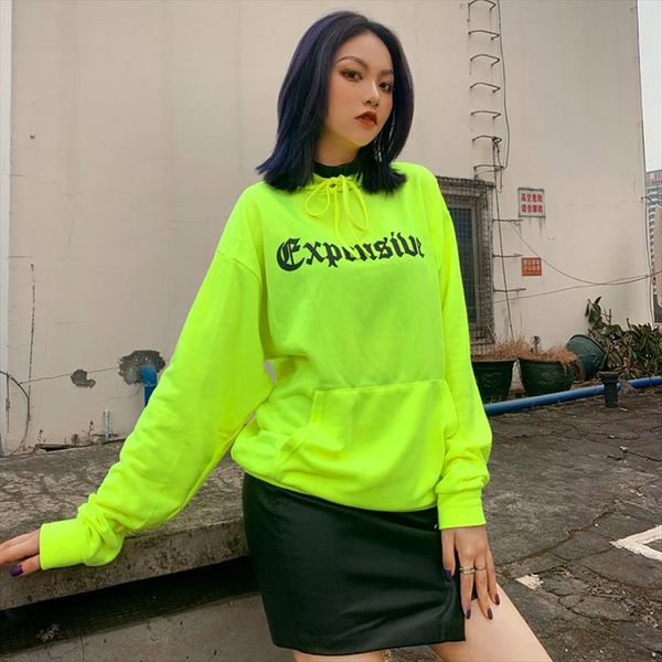 

womens hoodies print harajuku hoodie bat sleeve streetwear sweatshirt women hip hop crop hoodie punk womens hoodies clothes, Black