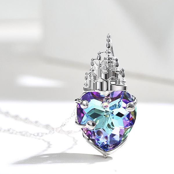 

factory6q52and swarovski necklace, fashion- uses european silver american, crystal heart pendant.ecd5