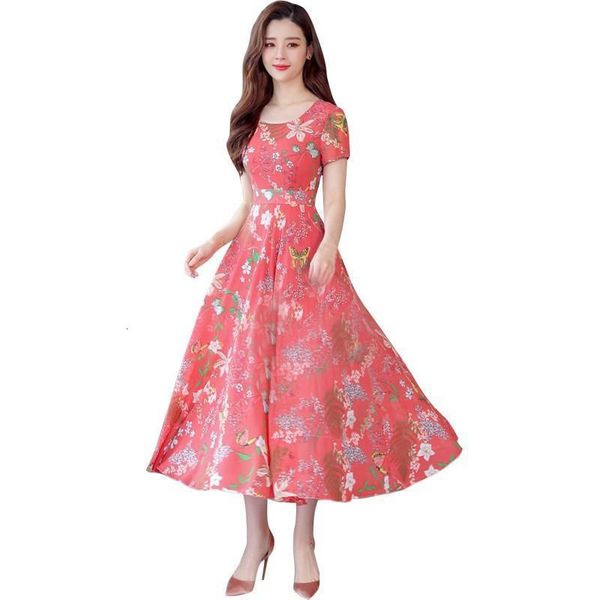 

summer floral maxi dress women flower print casual split beach dress ladies elegant cotton vintage boho dresses, Black;gray