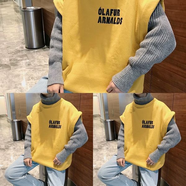 

9r3pi plush thick fake coat sweater iko sweaters street collar men's large fashion brand fat loose coat head high sweater winter matchi, Black