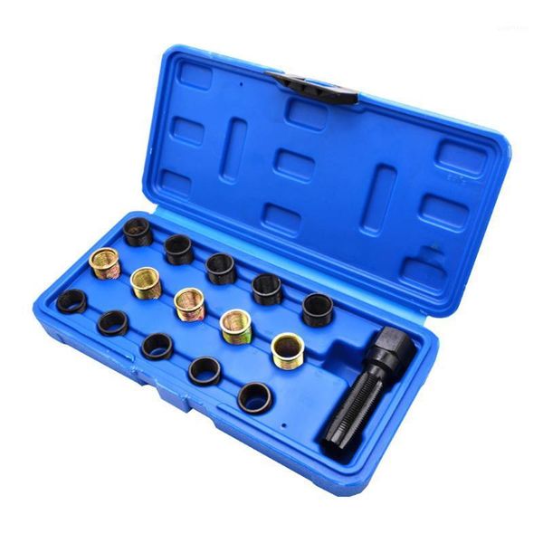 

16pcs m14x1.25 screw thread repair tools set m14 cylinder head helicoil for car auto special repair tools1