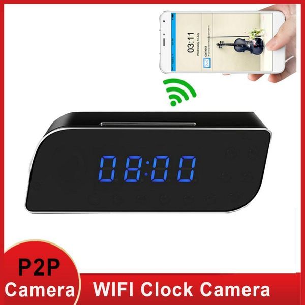 

mini small dv camera wifi with remote control night vision motion super ip 1080p hd camera wifi alarm clock security1