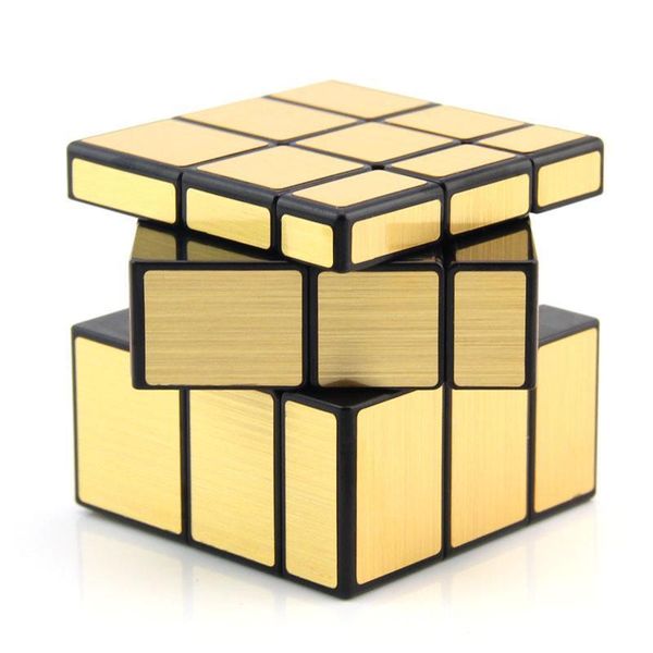 3x3x3 Cubo magico a specchio Cubo magico professionale Cubo magico Rivestito in fusione Puzzle Cubo magico Giocattoli per bambini Giocattoli cubo di rubino H jllISB