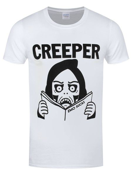 

creeper emo sux men's white short sleeves new fashion clothing harajuku funny s sport hooded sweatshirt hoodie men t shirt