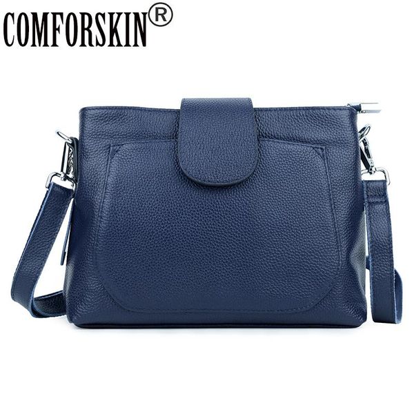 

coforskin brand guaranteed 100% genuine leather european and american women's bag brand design cover style ladies messenger bag