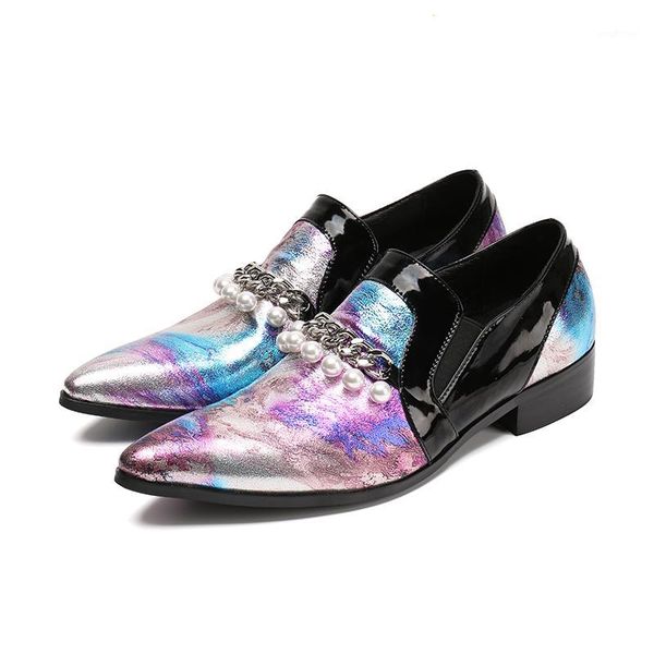 

chaussure homme mens shoes genuine leather classic elegant men suit shoes mixed color slip on loafers pear wedding shoe last1, Black