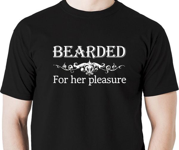

sport men's lastest 2019 simple style bearded for her pleasure t shirt beard wizard hhipster manly mustachedesign at shirt