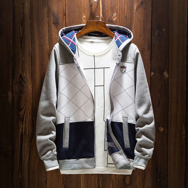 

cardigan new sweater spring and youth autumn sportswear men's coat, Gray