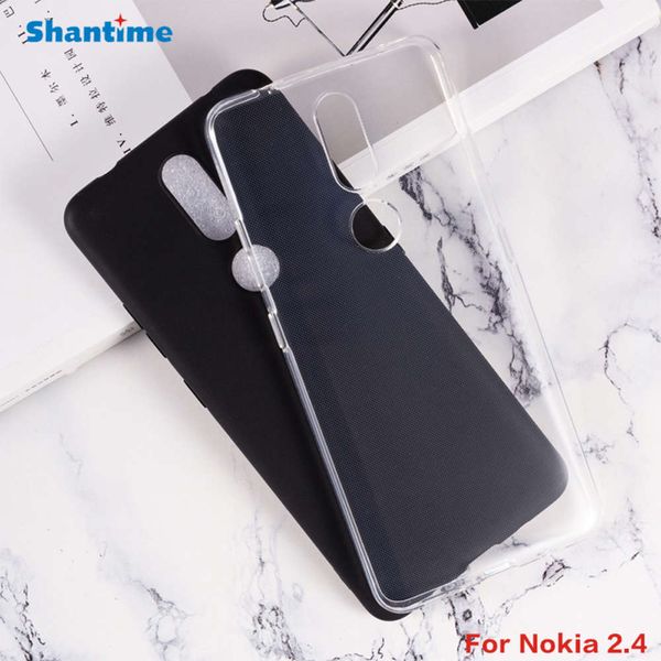 

gel pudding silicone phone protective back shell for nokia 2.4 soft tpu case