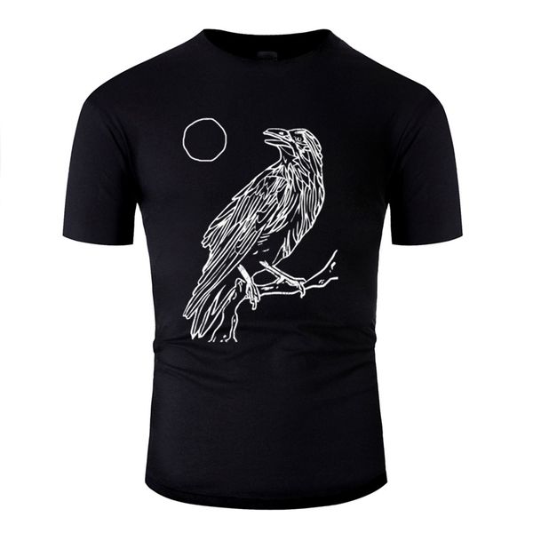 

designing vintage gothic crow bird t shirt natural letters novelty t shirts gents tee shirt sport hooded sweatshirt hoodie
