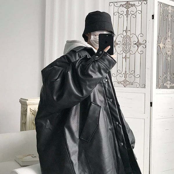 

2021 new privathinker new waterproof parka warm winter coat men thicken zipper parkas casual mens oversize jackets sy9q, Black