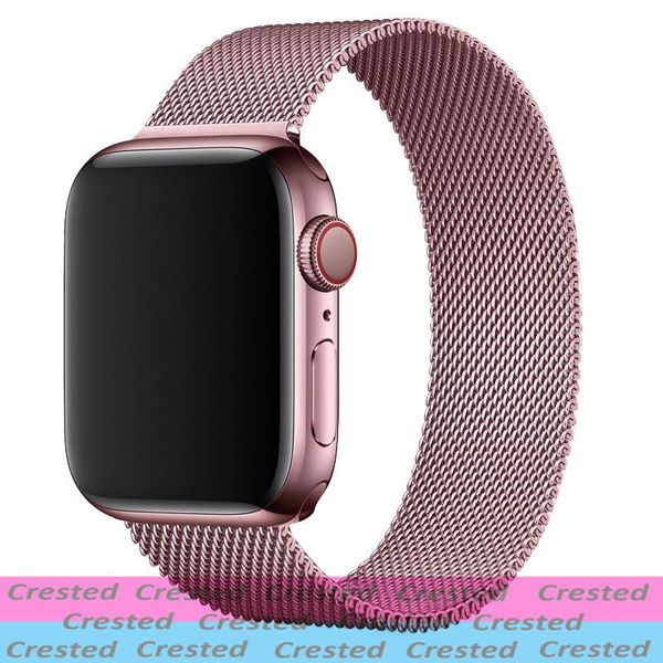 

strap for apple watch 5 band 44mm 40mm iwatch serie 6 se 4 3 2 stainless steel bracelet milanese loop apple watch wmtefs bdesybag