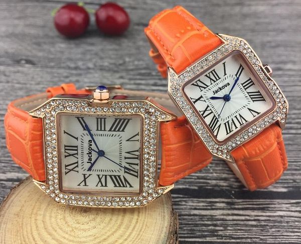 

whosales new fashion women man watches leather retail watches high-grade square designer luxury wristwatches clock nice table, Slivery;brown