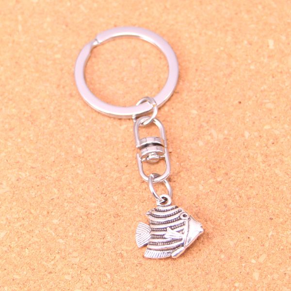 Mode Schlüsselbund 18*18mm goldfisch fisch Anhänger DIY Schmuck Auto Schlüssel Kette Ring Halter Souvenir Für Geschenk