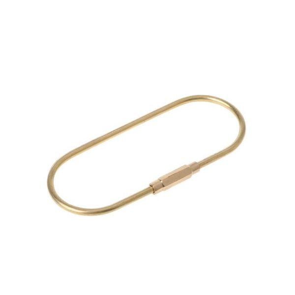 

outdoor brass carabiner keychain hiking camping hang hook buckle car key ring outdo qyliep