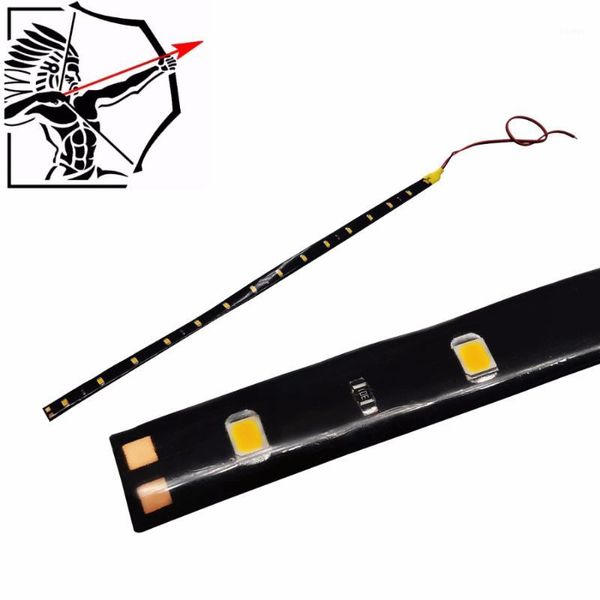 

emergency lights 2 pcs * 30cm 15 led 3528 1210 smd strip flexible lamps blue green red white yellow pink rgb color car1
