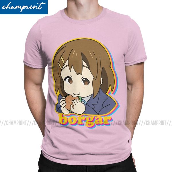 

borgar yui men's k on hirasawa japan music anime awesome short sleeve o neck big size clothing sport hooded sweatshirt hoodie men t shi