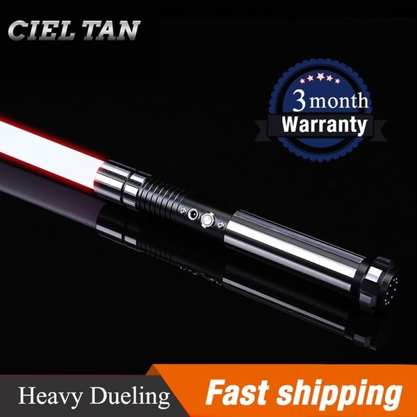 

cieltan rgb lightsaber 82cm 1 inch dueling blade with force fx light saber with sound and led light foc blaster lock-up saber q0113