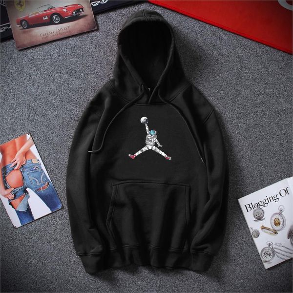 

new winter fashion streetwear funny astronaut hoodies fleece sweatshirt sudadera hombre sport hooded sweatshirt hoodie