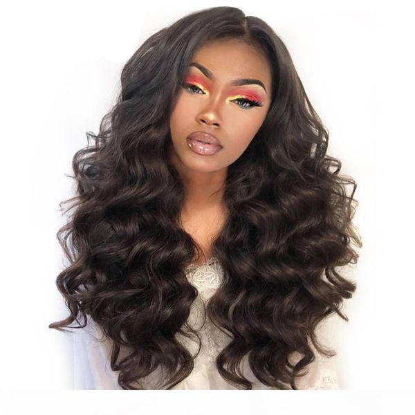 

lace front человеческих волос парики 360 lace фронтальная парик объемная волна 13x4 парик фронта шнурка бразильский remy человеческих волос, Black;brown