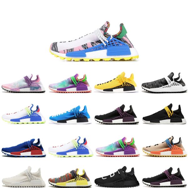 

race gray blue running light shoes pharrell williams human race sport shoes black white red breathable sneaker