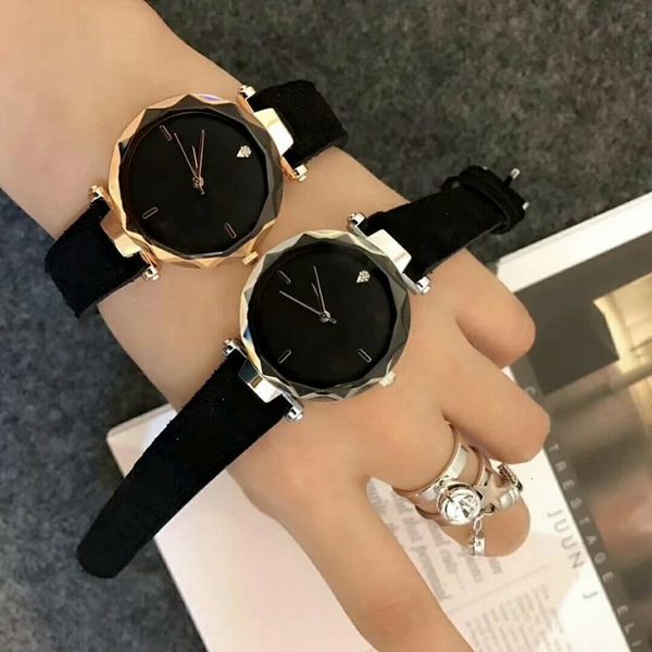 

2019 new fashion simple business ladies watch leather strap women quartz clock women's watch montres femmes, Slivery;brown