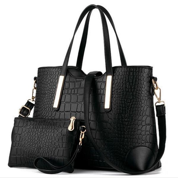 

z.l.d. 2020 new crocodile pattern women's handbag ms. shoulder bag large capacity composite bags woman crossbody bag