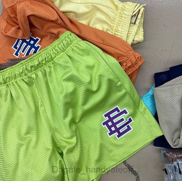 

eric emanuel running short ee men's basic shorts fashion baseball world series specific casual fitness summer gym workout mesh sports p, White;black