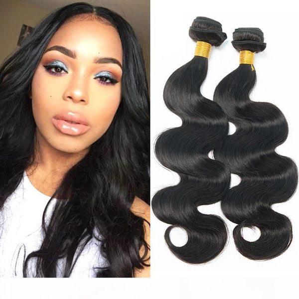 

brazilian body wave human hair bundles 3 pieces lot natural black raw indian human hair extensions pervian malaysian human hair bundles