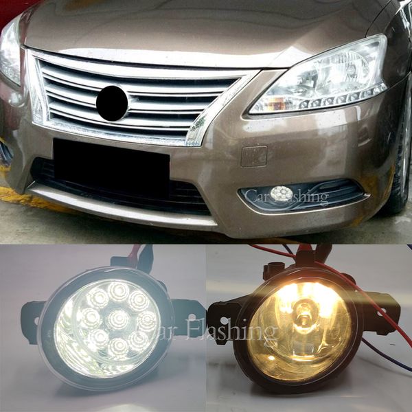 1 set fendinebbia Faro per Nissan Sentra Bluebird Sylphy 2013 2014 2014 Led fendinebbia fendinebbia coperture telaio lampada fanglight griglia griglia