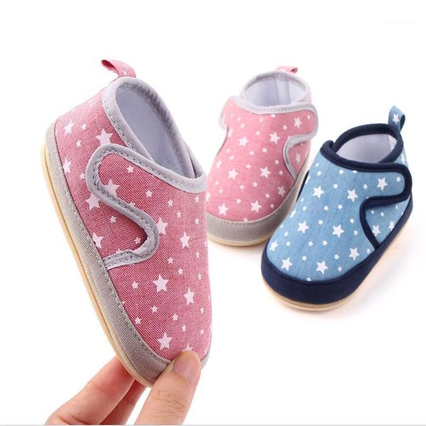 

toddlers baby star pinted first walkers shoes baby moccasins soft bottom anti-slip shoes 11-13cm1