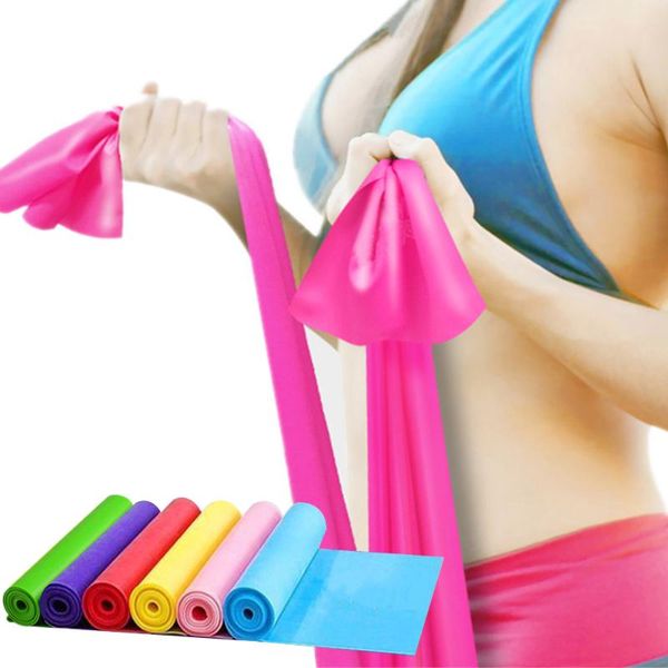 

resistance bands training elastic for fitness exercise rubber yoga band loop gym