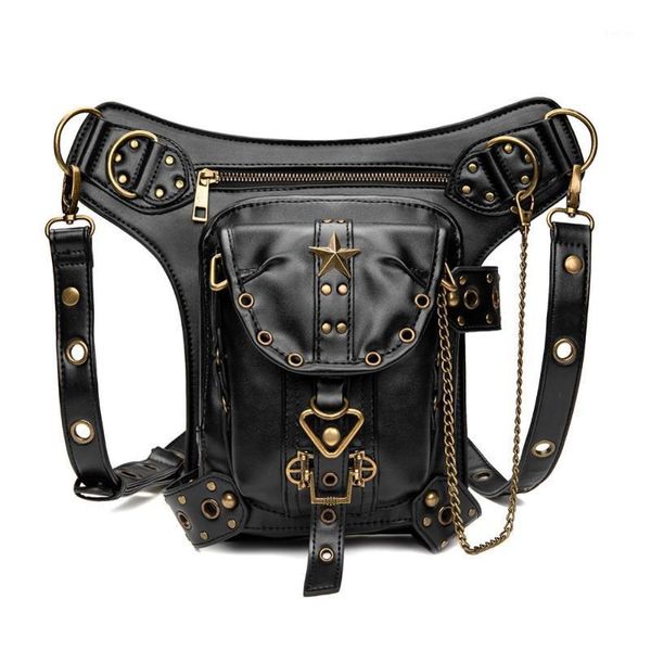 

retro cross-body bag woman bag punk shoulder fashion1