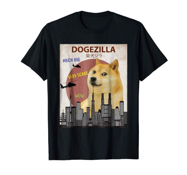 

спорт dogezilla t-shirt | смешные дож meme сиба-ину собака рубашка 2019 летняя мода мужчины o-образным вырезом с коротким рукавом твердые t