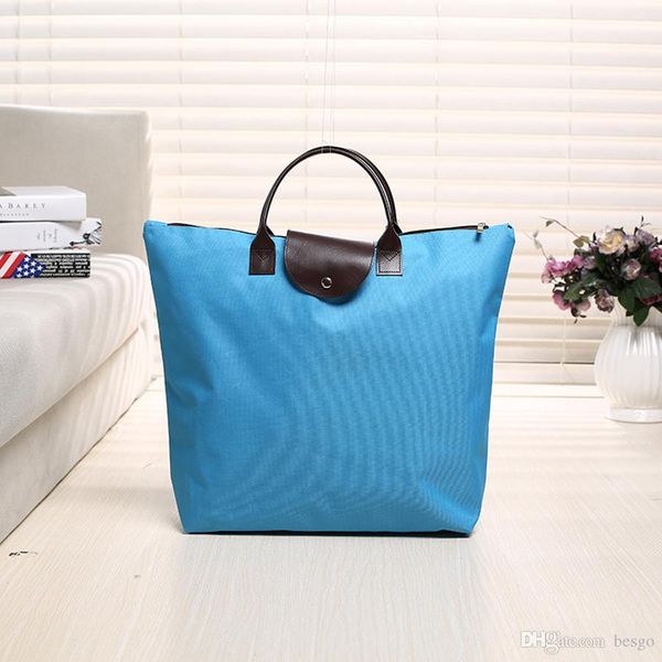 

wholesale customizable 45*37 cm lengthen large capacity oxford handle storage bag dumpling handbag shopping tote bags dh0614 t03