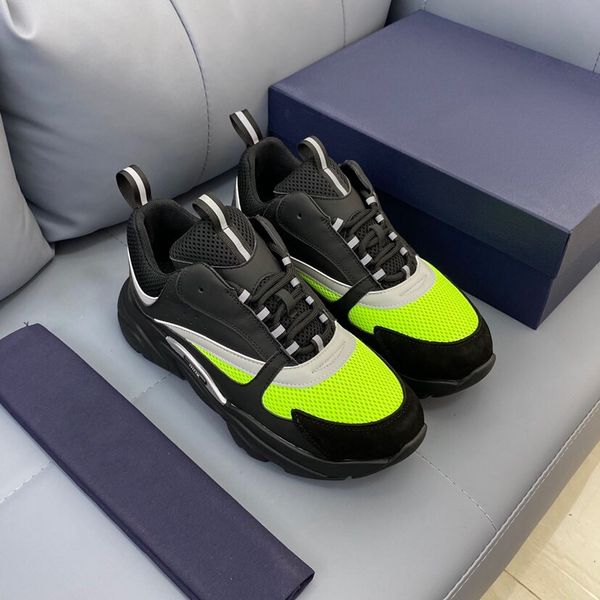 

b24 b23 men casual shoes b22 cannage motif canvas stylist shoes vintage classic sneakers fashion all-match mesh shoes, Black