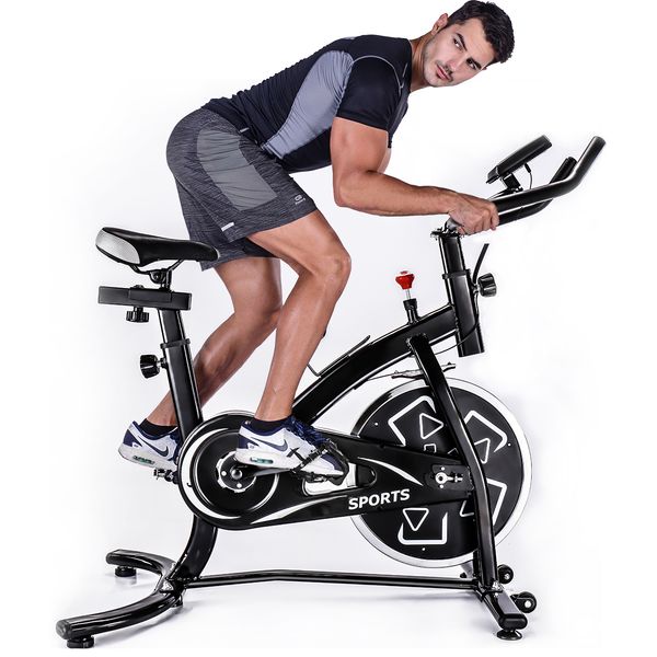 

us stock, gt stationary professional indoor cycling bike s280 trainer exercise bicycle with 24 lbs. flywheel ms188933baa